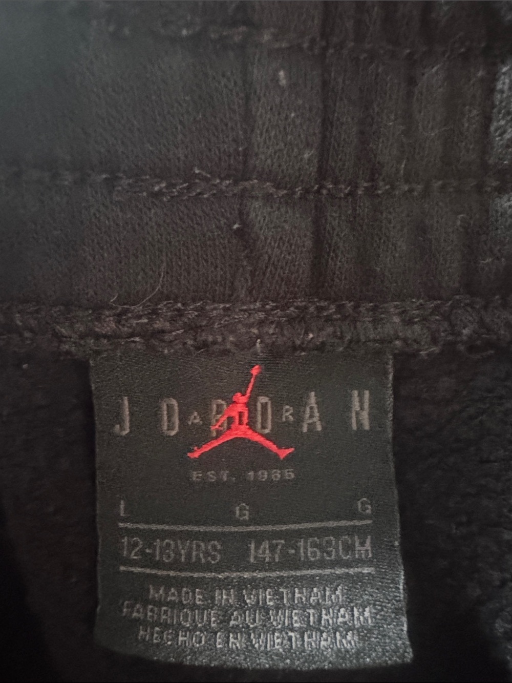 Nike Red Kids T-Shirt with Black Jordan Athletic pants - Picture 8 of 9